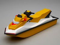 jetski lowpoly