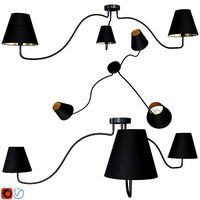 Pendant ceiling light Nowodvorski SWIVEL BLACK 6558