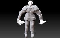 High-Poly Classical Clothed Model