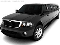 Lincol Navigator Limousine 3D Model