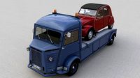 CITROEN HY TRUCK 1950 and CITROEN 2CV 1957