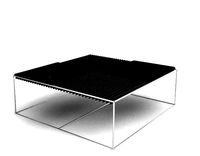 Black Marble-Stell Structure Center Table