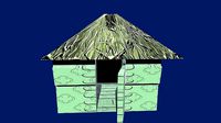 3d Model Hut Low-poly