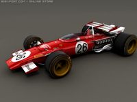 Ferrari F312b 1970 Low Poly 3D Model