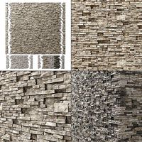Brick stone wall granite many n3