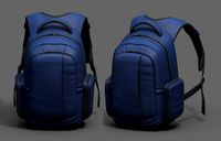 Backpack human generic blue scifi fantasy space millitary