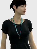 DZI Necklace Accecories Clo3d