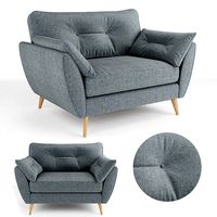 Zinc cuddler chair