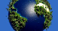 Green Earth Globe