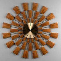 sunburst clock