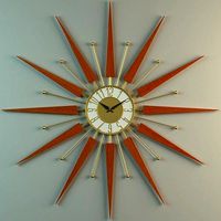 sunburst clock