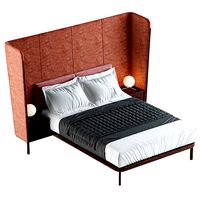 Tall Dubois Bed With Bedside Tables for De La Espeda 3D Model