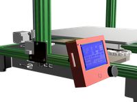 Slim and Elegant RepRap 12864 LCD Display Extrusion Mount