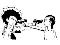Huey and Riley stencil
