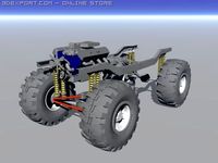 4x4 chassis 3D Model