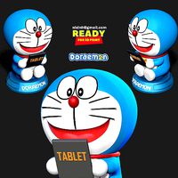 Doraemon with tablet | 3D
