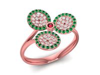 2366 Luxury Diamond Korea Ring | 3D