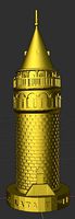 Galata Tower Istanbul 3D model for 3D print | 3D