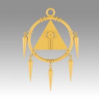 Yu Gi Oh Yugioh Duel Monsters Ryo Bakura Necklace Cosplay Prop | 3D