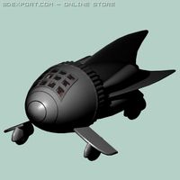 Flash Gordon SpaceShip 3D Model