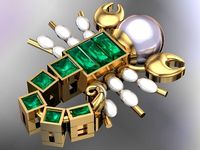 Scorpio astrology dior pendant | 3D