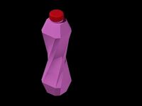 Twisted Water Bottle or Juice Bottle for Premium Segment | 3D