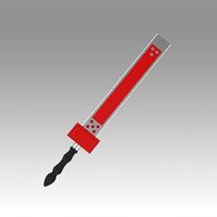 Guilty Gear Sol Badguy Sword Cosplay Weapon Prop | 3D