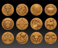 Pendants Horoscope collection | 3D