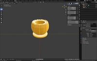 Pumpkin Veggie Pencil-Pen Holder | 3D