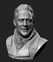 Negan - The Walking Dead Head Bust | 3D