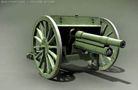 Putilov 762mm Field Gun 3D Model