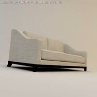 Designer fabric sofa 3D Model