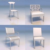 Chair desk 3D Model