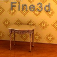 Antique08Table091 3D Model