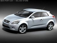 Kia Pro Ceed mid poly 3D Model