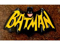Batman 1966 tv series logo with 3d face
