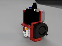 AMIDE hotend - BMG, E3D V6, 4020 + 5015, BLTouch - For Hypercube
