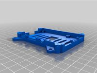 Raspberry Pi (div) case, remixed: added a hole for heat sink