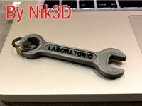 Portachiavi Officina Laboratorio by Nik3D