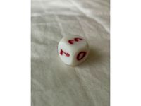 Dice with arabic numbers