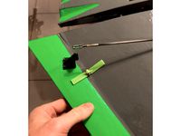 Fixed wing control surface trim lock