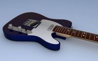 Fender Telecaster With Amp 3D Model