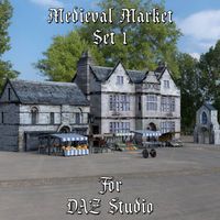 Medieval Market 1 for DAZ Studio