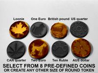 Customizable Engraved Shopping Cart Tokens