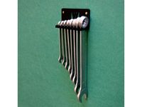 Combination Spanner Set 8 pcs. holder for screws or pegboard