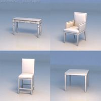 Chair table desk 3D Model