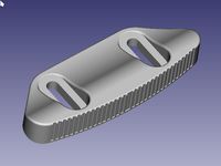 Convex Footstop (a remix - non-countersink hardware version)