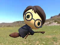 Harry Potter Chibi Flying