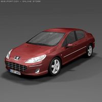 2009 Peugeot 407 3D Model