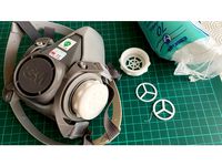 Custom filter respirator mask 3M 6000-6200
